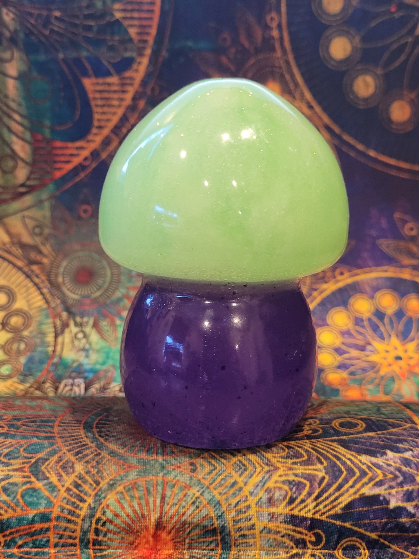 Resin Epoxy Mushroom Decor Accent Paper Weight - EDM, BOHO, Hippie Vibes