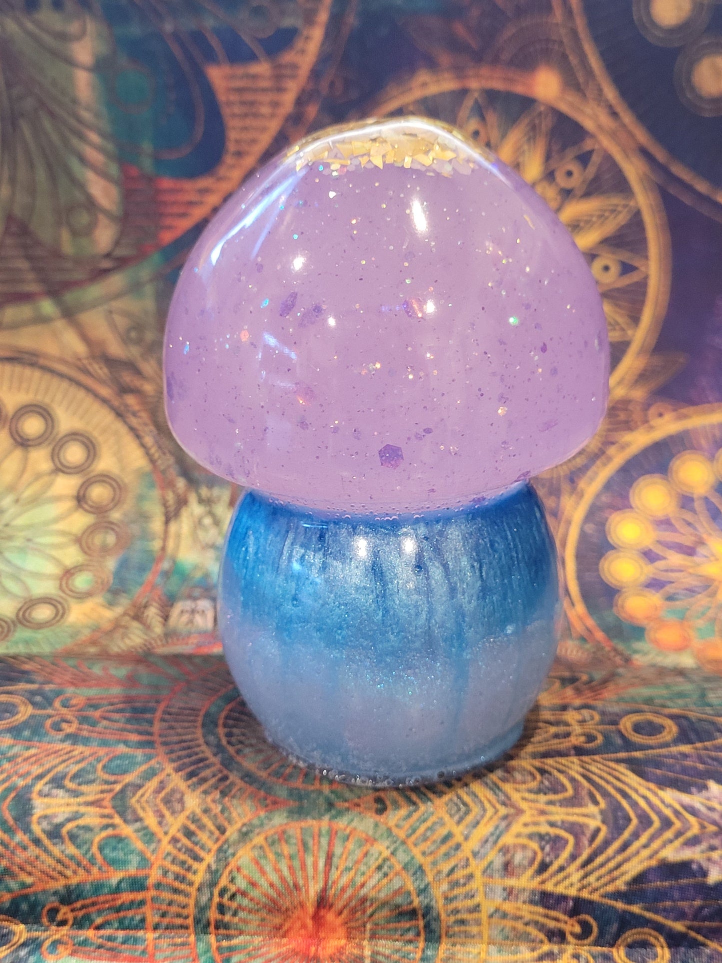 Resin Epoxy Mushroom Decor Accent Paper Weight - EDM, BOHO, Hippie Vibes