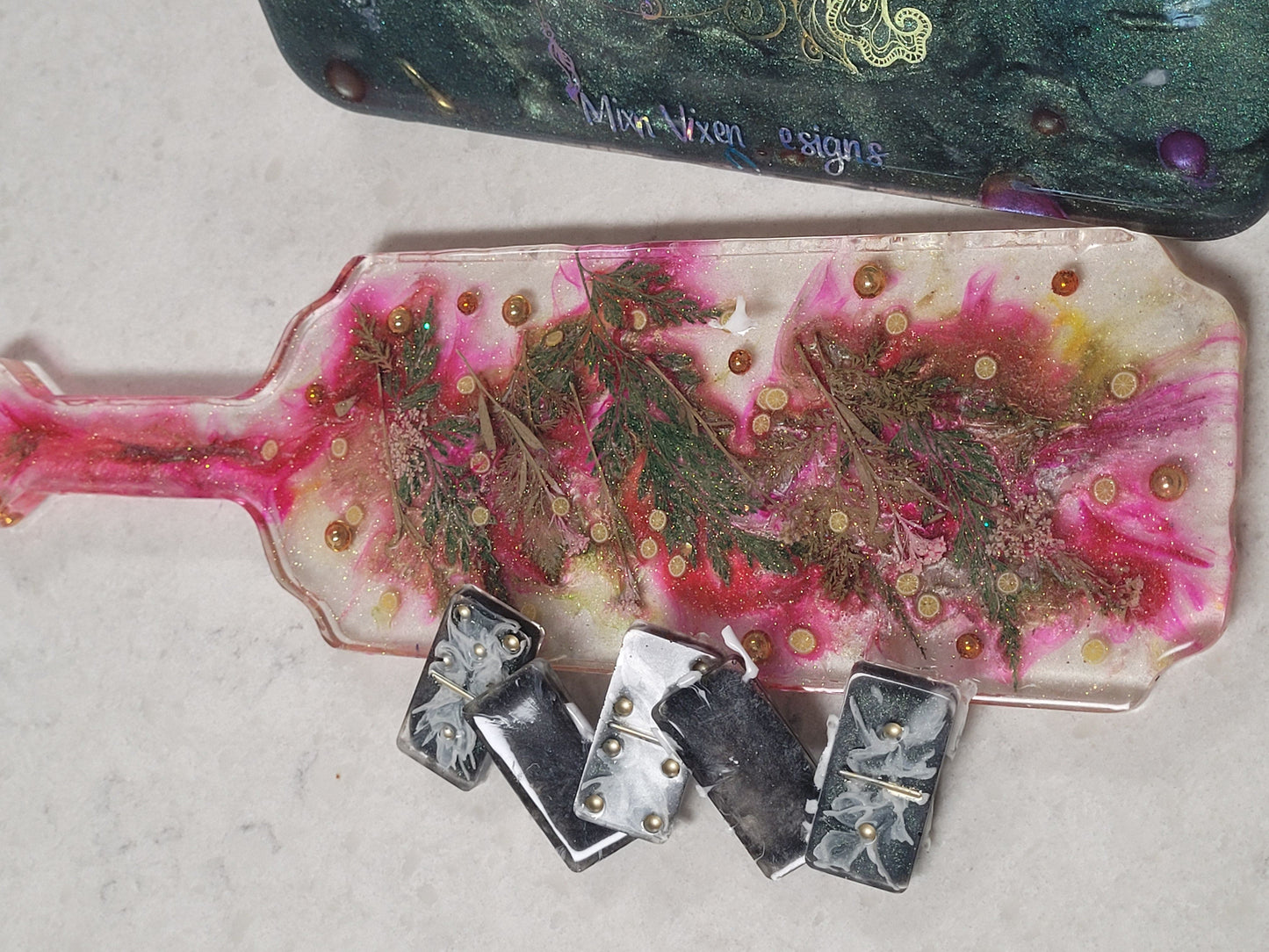 Flawed * Floral Serving Paddle - Decorative Tray