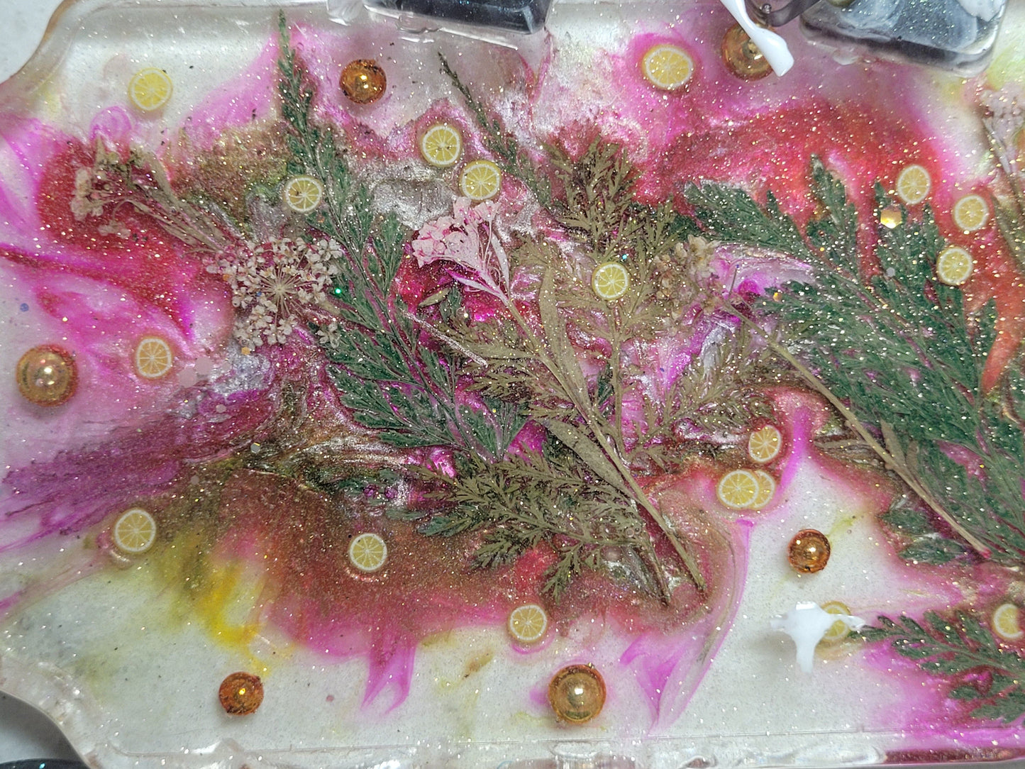 Flawed * Floral Serving Paddle - Decorative Tray