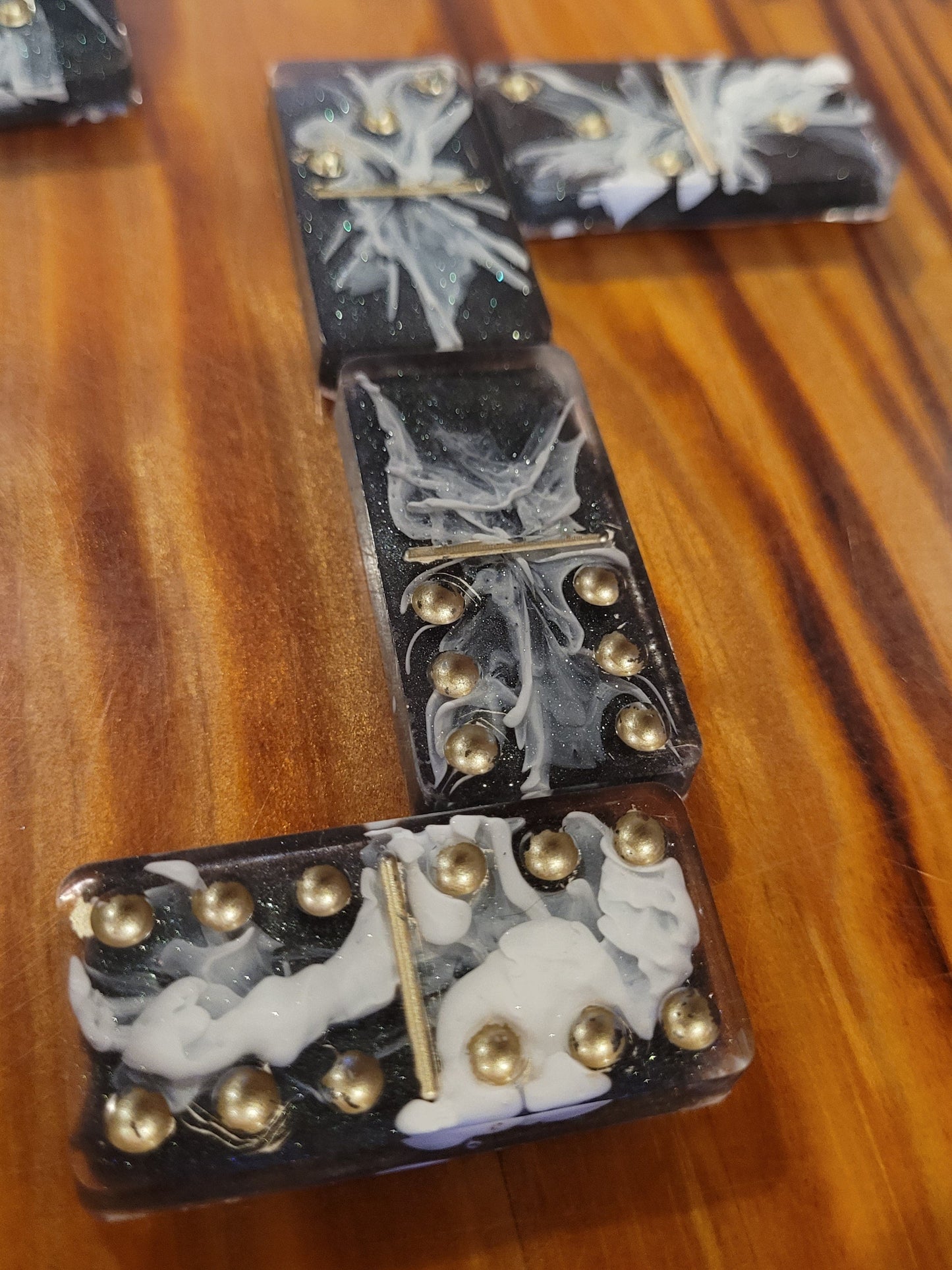 Classic Pip 28 Tile Classic Hand Crafted Resin Domino Game - High Heat Tolerant