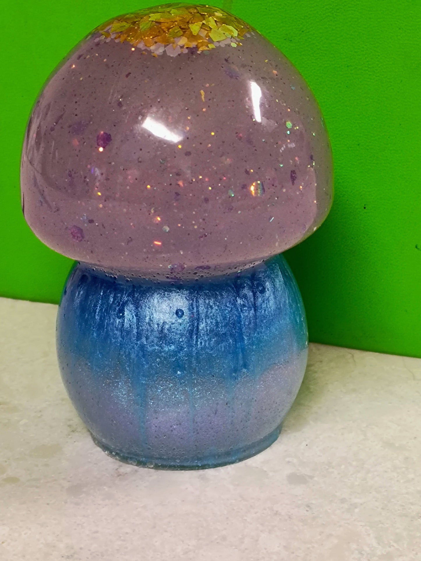 Resin Epoxy Mushroom Decor Accent Paper Weight - BOHO, Hippie, Coastal Decor