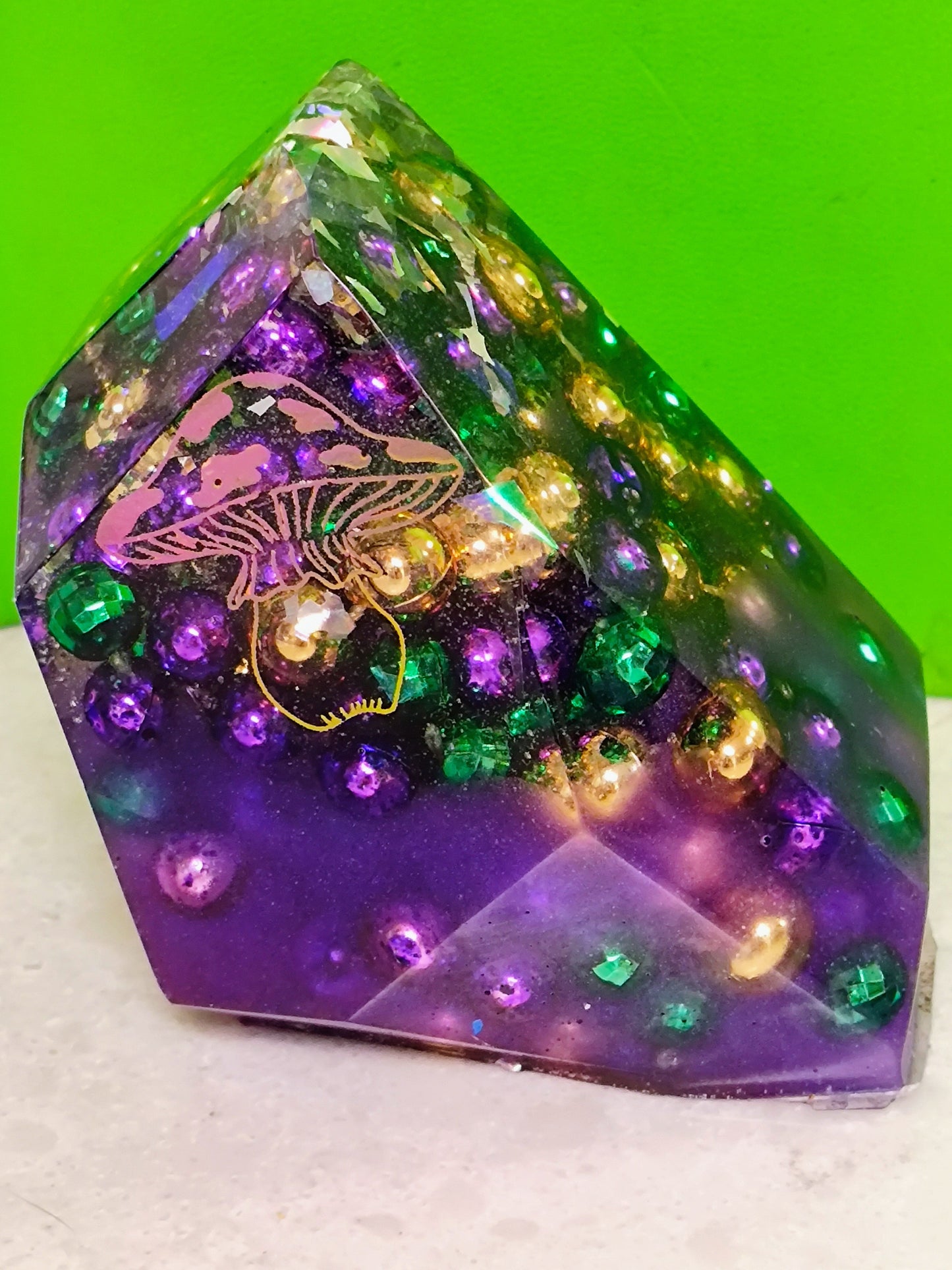 Hand Crafted Epoxy Resin Gemstones - paper weight - accent - decor - gift