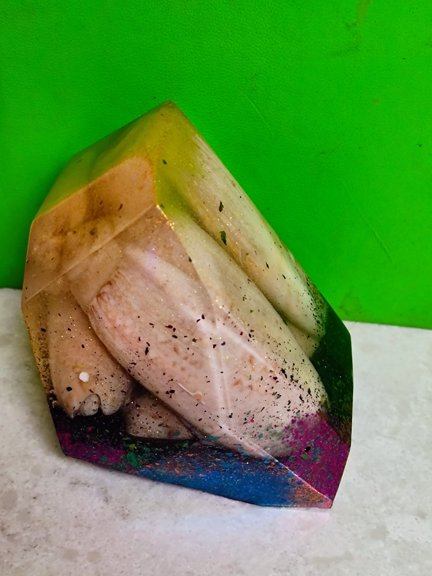 Hand Crafted Epoxy Resin Gemstones - paper weight - accent - decor - gift