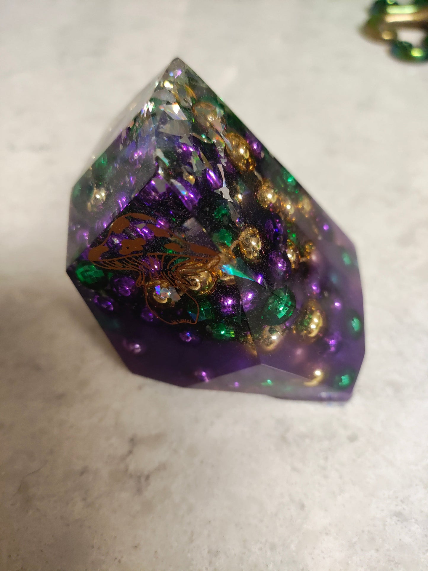 Hand Crafted Epoxy Resin Gemstones - paper weight - accent - decor - gift