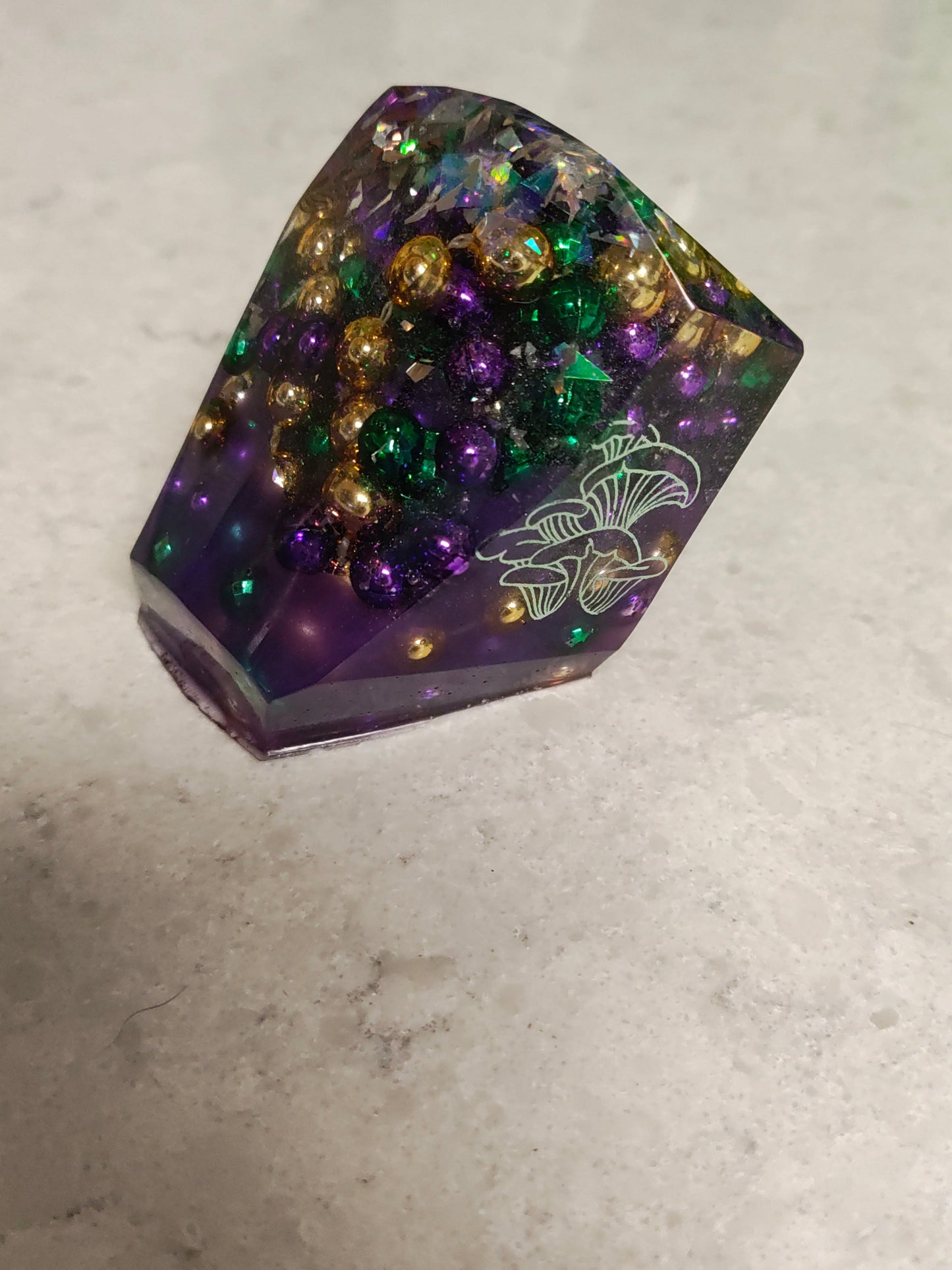 Hand Crafted Epoxy Resin Gemstones - paper weight - accent - decor - gift