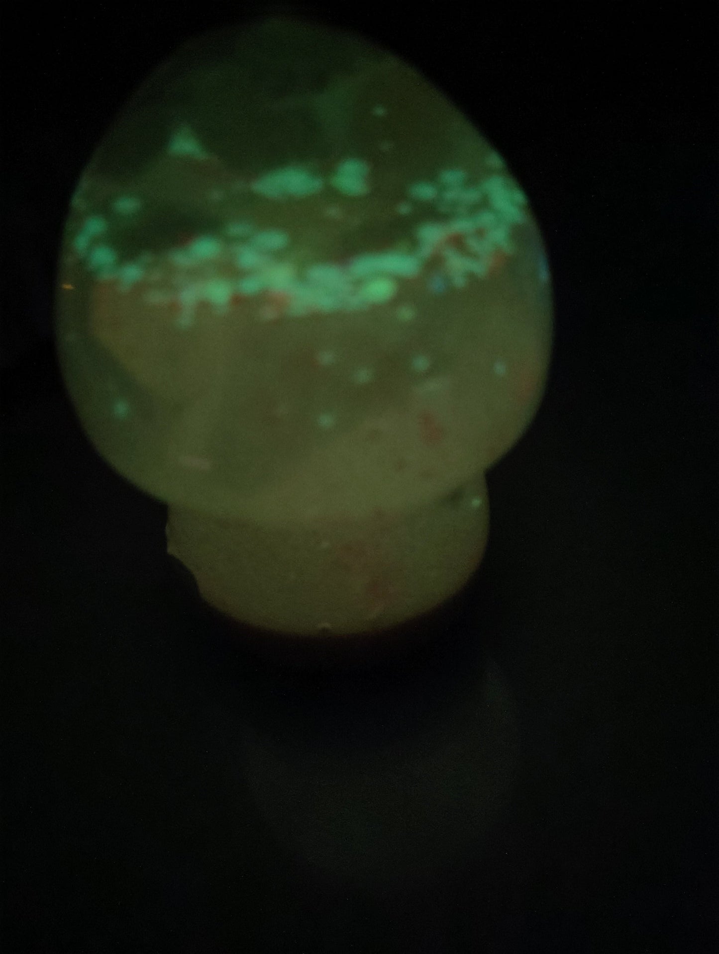 Resin Epoxy Shimmery "Serenity Glow" Mushroom Decor Accent Paper Weight - BOHO, Hippie, Coastal Decor