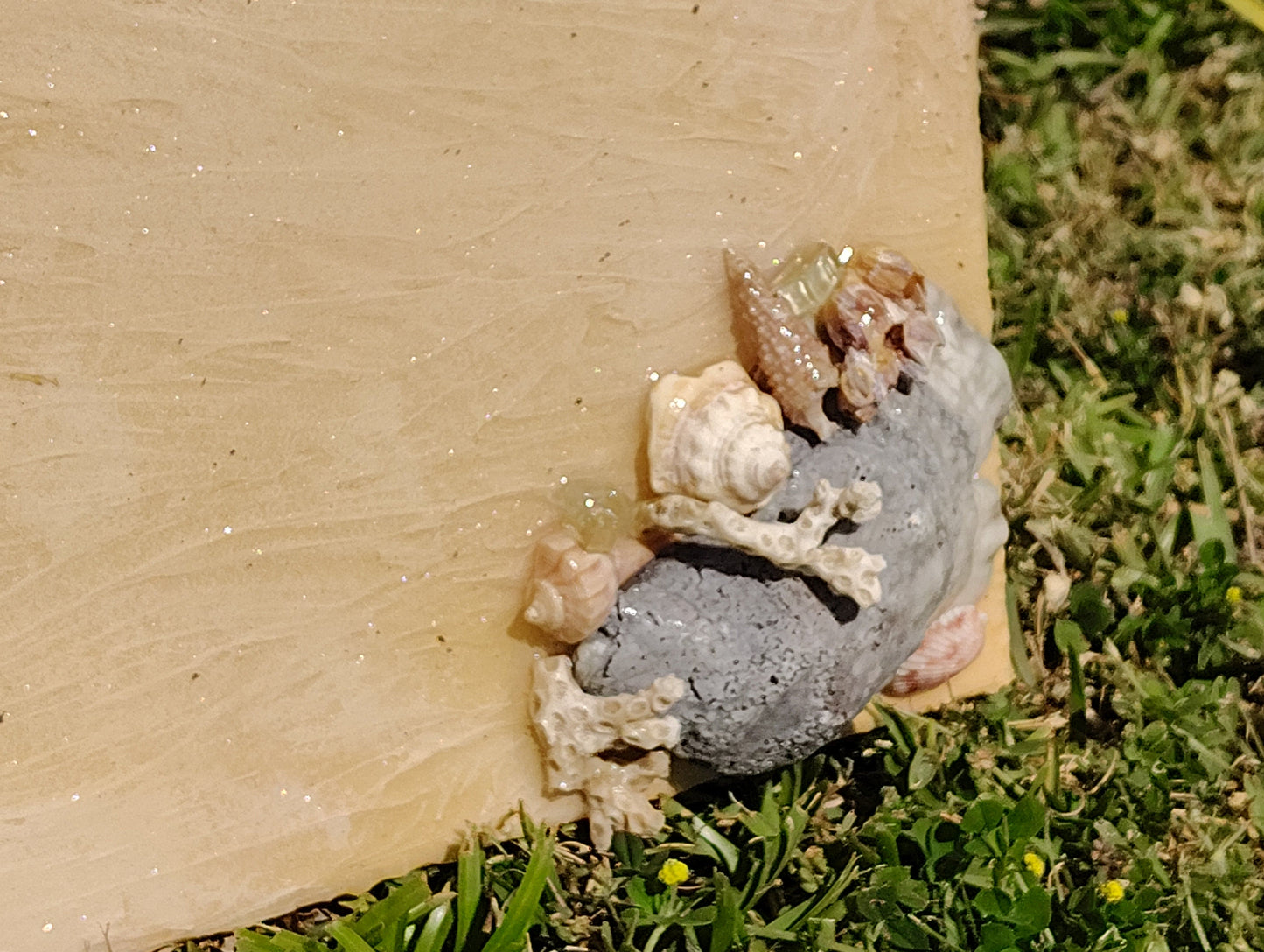 Mexico Beach Sunsets - Artisan Coastal Wall Art with Glow-in-the-Dark Epoxy - Resin - Sharks- Seashells- Turtles