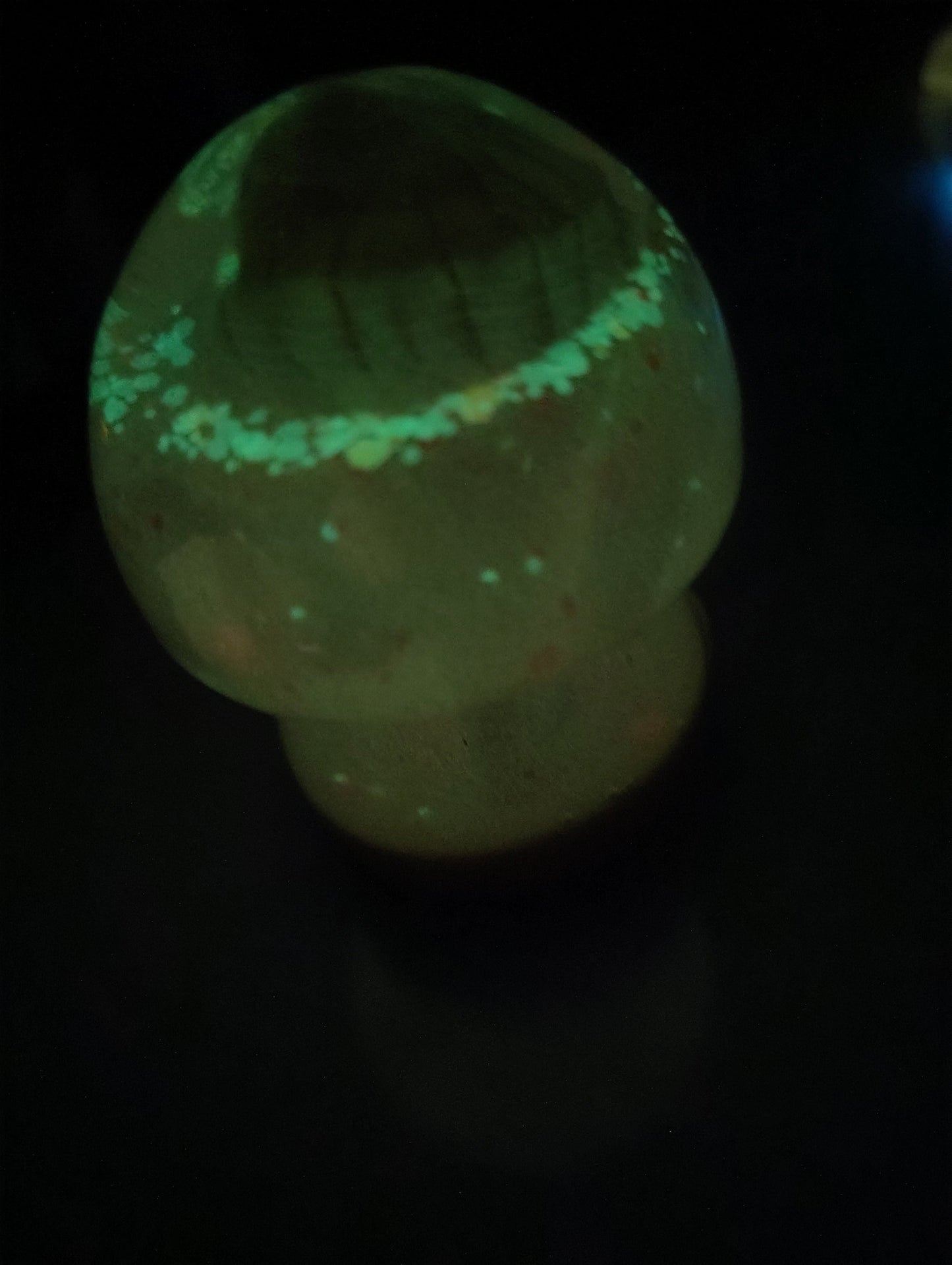 Resin Epoxy Shimmery "Serenity Glow" Mushroom Decor Accent Paper Weight - BOHO, Hippie, Coastal Decor