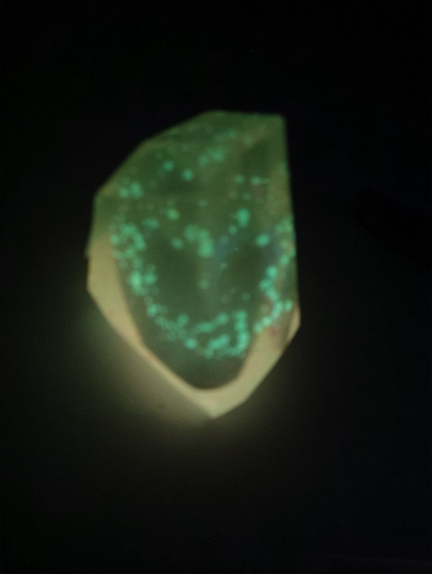 Hand Crafted Epoxy Resin "Gentle Glow" Gemstone - paper weight - accent - decor - gift