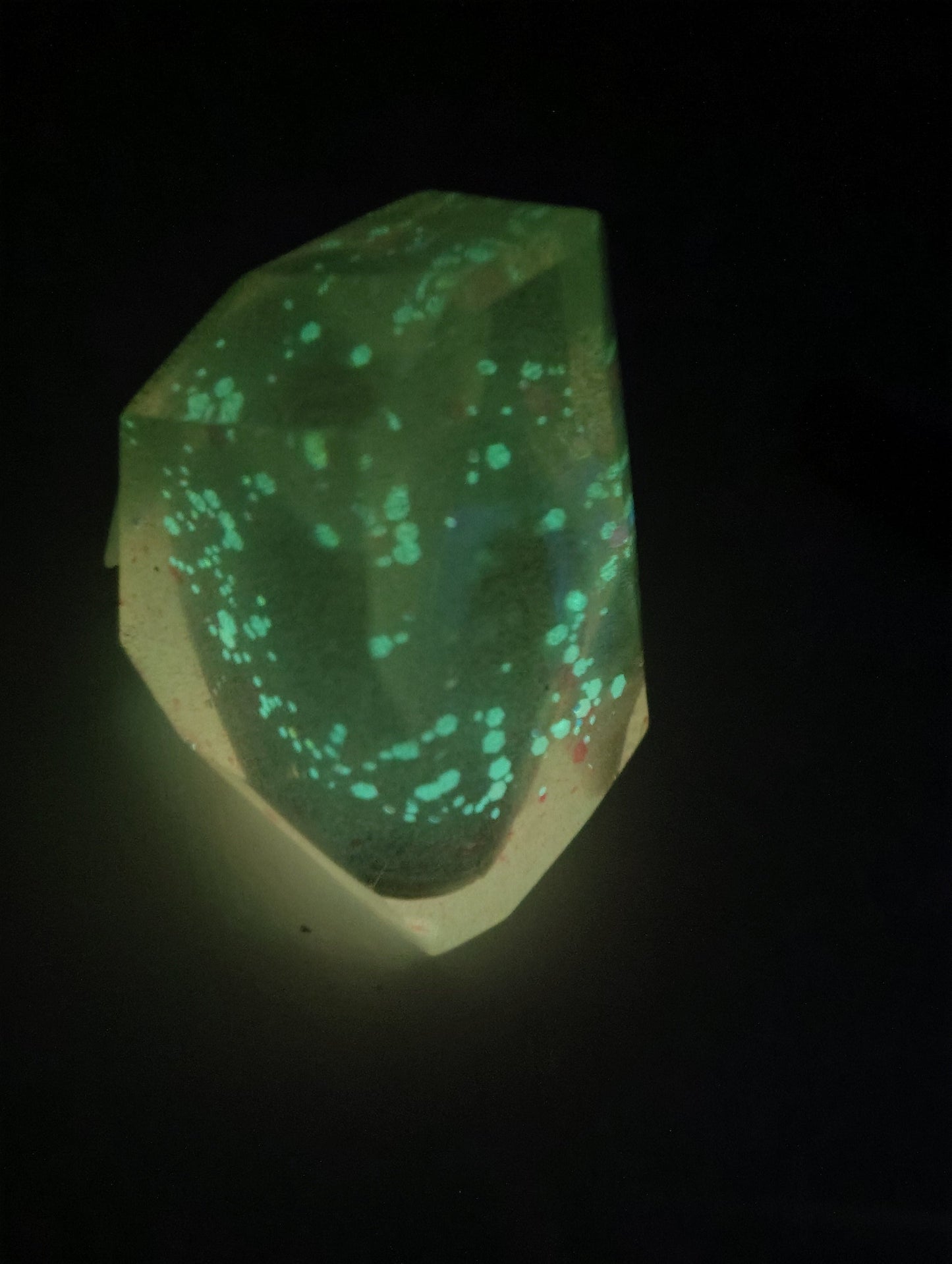 Hand Crafted Epoxy Resin "Gentle Glow" Gemstone - paper weight - accent - decor - gift
