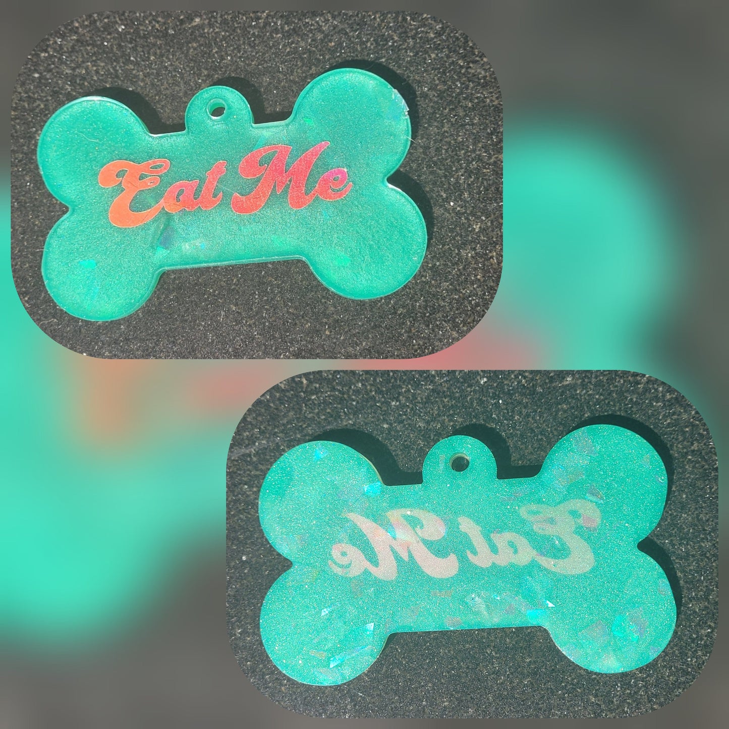 Dog Bone Pet Name Tag 4 3/4in X 3in