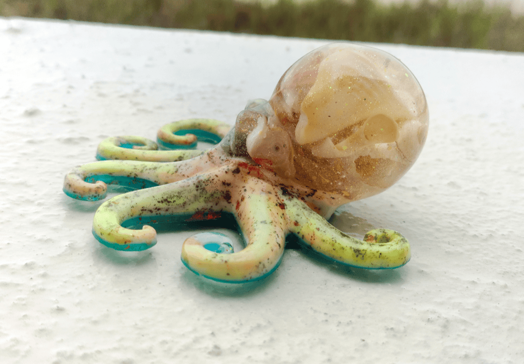 Hand Crafted Epoxy Resin Octopus Decor - Accent - Knick Knack - Paper Weight