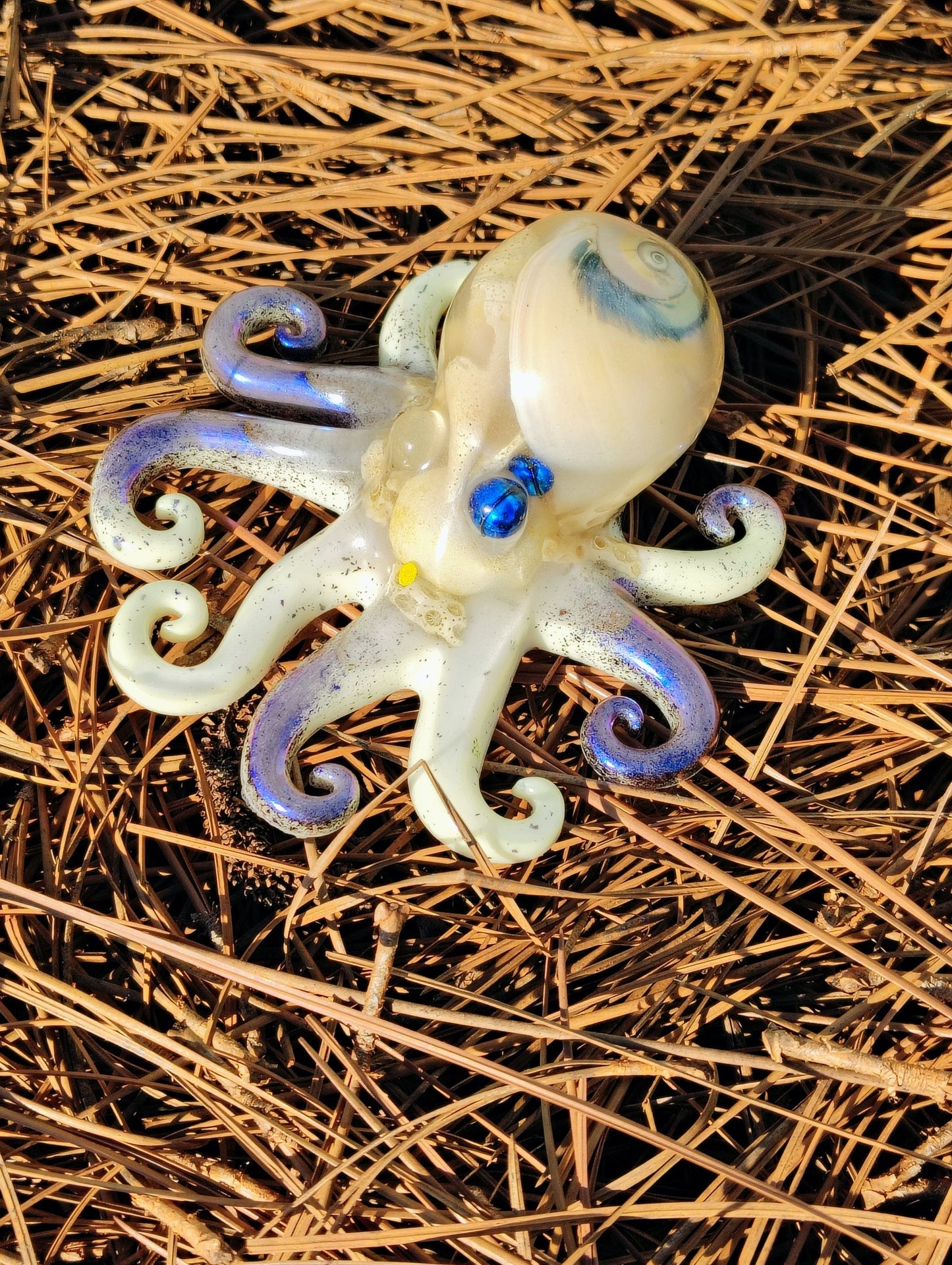 Glowing Hand Crafted Epoxy Resin Octopus Decor - Accent - Knick Knack - Paper Weight