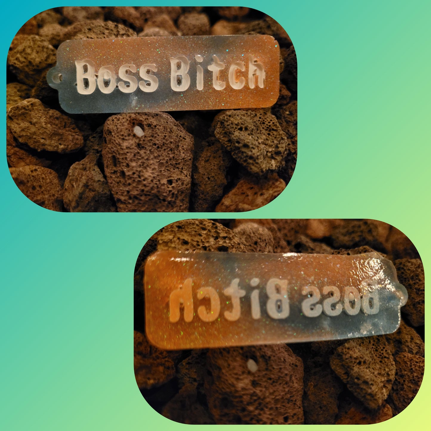 Boss Bitch Attitude Keychain - Tag