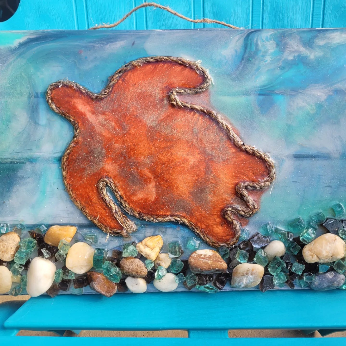 Sea Turtle Ocean - Beach Decorative Wall Art