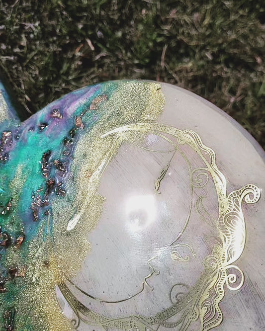Celestial Moon Decorative Charcuterie Meat & Cheese Board Tray
